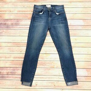 Current Elliott High Waist Stiletto Jeans Divina Uneven Hem
